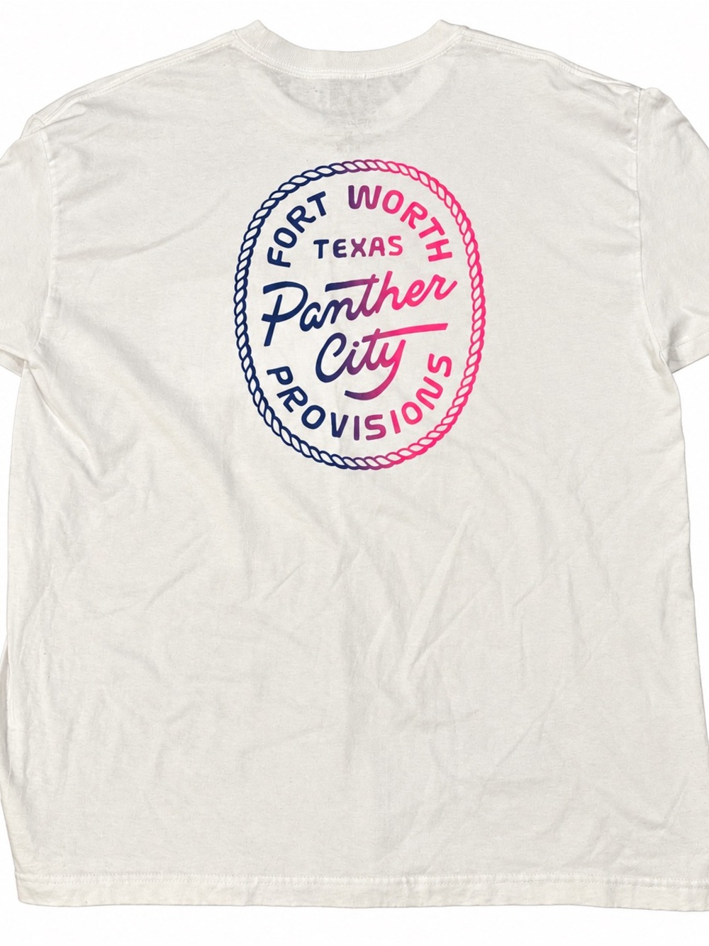 Panther City Provisions Fort Worth Texas Pocket T-Shirt White Men's 3XL Cotton